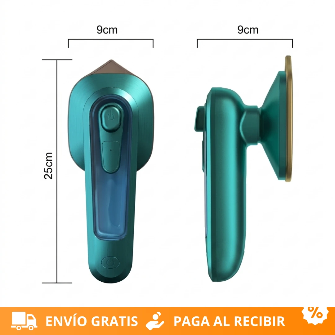 Medidas de la plancha a vapor portátil